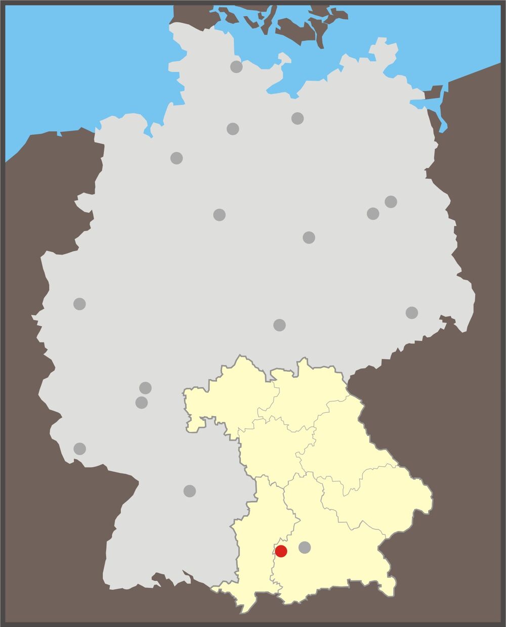 Standortinformation Lage Deutschland Bayern