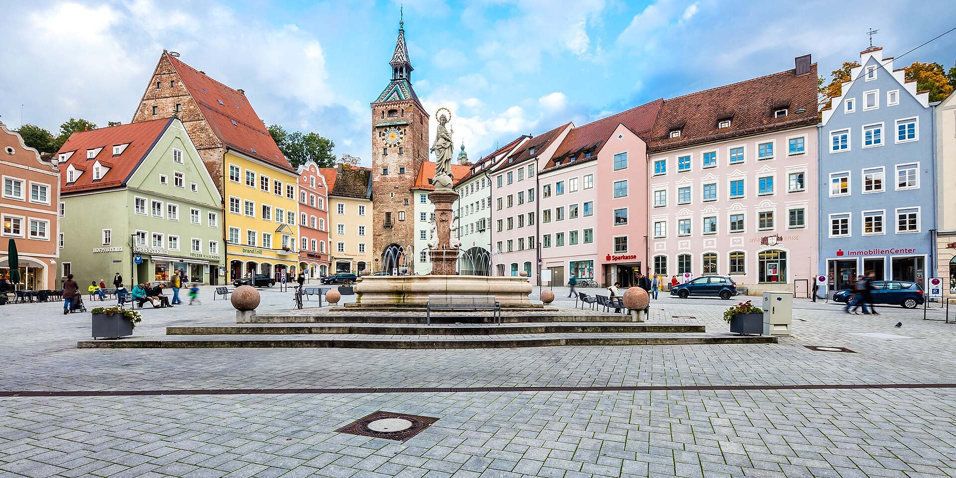 Historische Kulisse am Hauptplatz