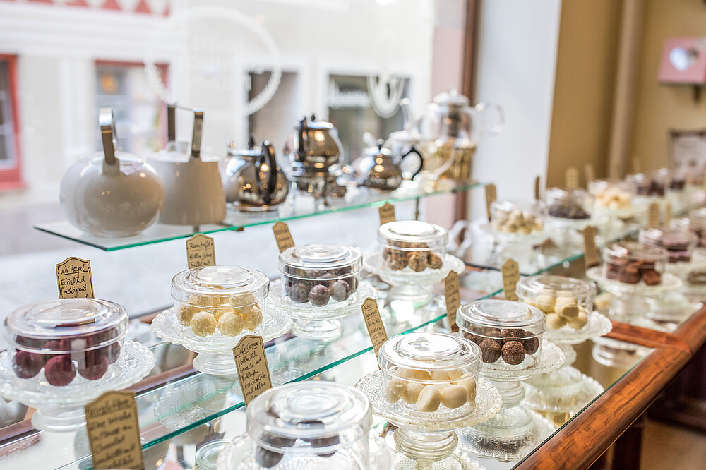 Einkaufen im Teehaus in Landsberg