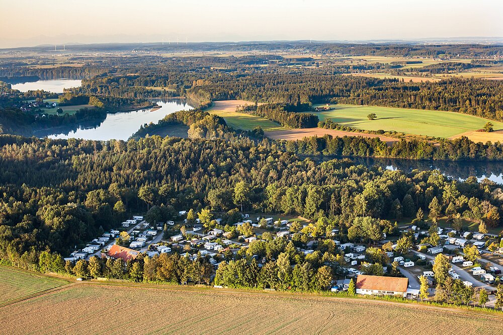 Landsberg - Campingplatz Luftaufnahme