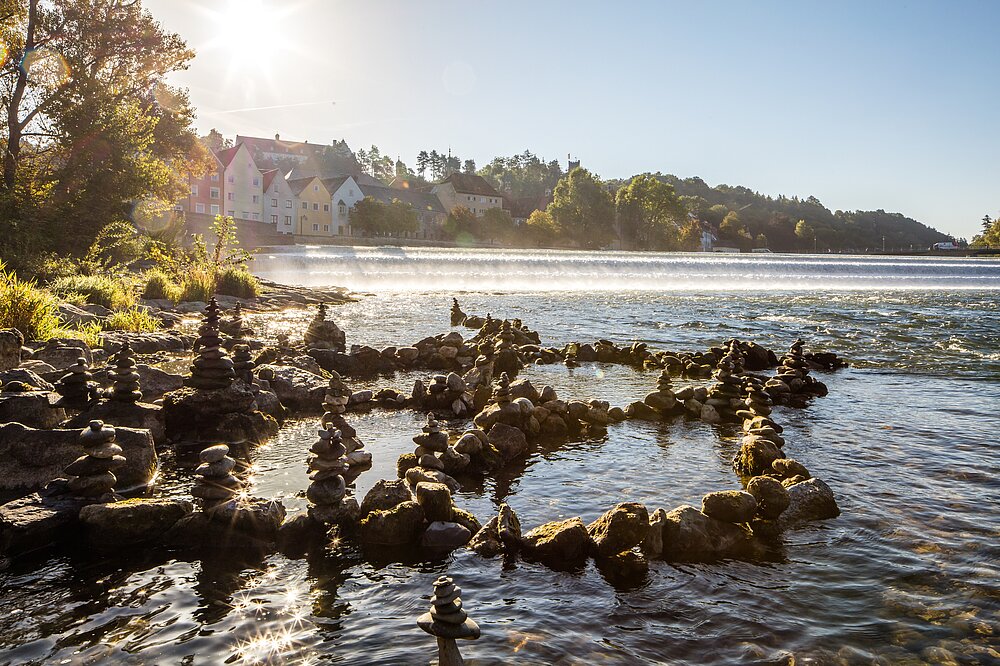 Lech am Lechwehr Steinmaderl