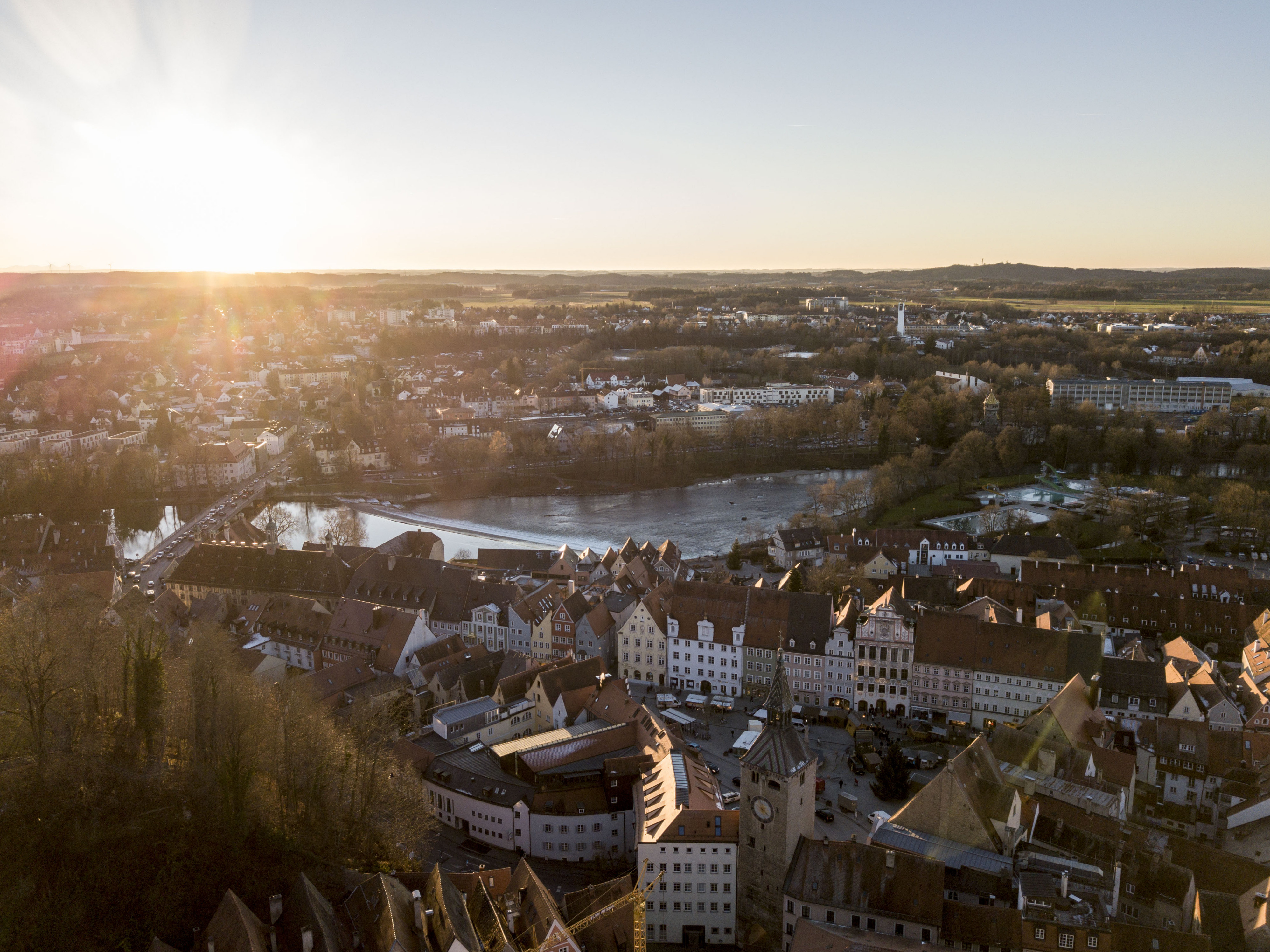 Sonnenuntergang in Landsberg am Lech